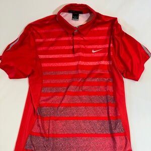 Nike Dri-Fit Tiger Woods Polo Red Graphics